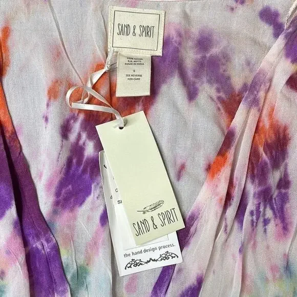 NWT Sand & Spirit tie dye maxi dress - Picture 4 of 7